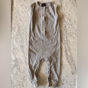 Little Bipsy Heather Gray Sleeveless Romper